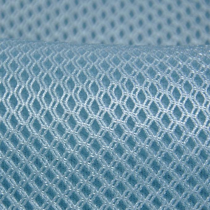 100% Polyester Yırtılma Dayanıklı 3D Uzay Ağı Hava Ağı Solunumlu Ağı Malzemesi 0