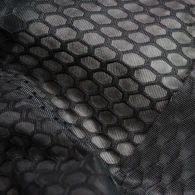 100% Polyester Mesh Kumaş Dikiş Airmesh Nefes Alıcı Aralıklı Maş Fin Siyah Maş Kumaş 1