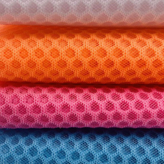100% Polyester Geri Dönüştürülmüş Polyester Ağı Dikiş Airmesh 3D Ağı Malzemesi 4