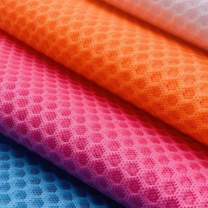 100% Polyester Geri Dönüştürülmüş Polyester Ağı Dikiş Airmesh 3D Ağı Malzemesi 5
