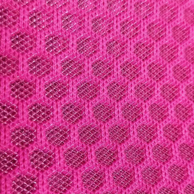 100% Polyester Geri Dönüştürülmüş Polyester Ağı Dikiş Airmesh 3D Ağı Malzemesi 1