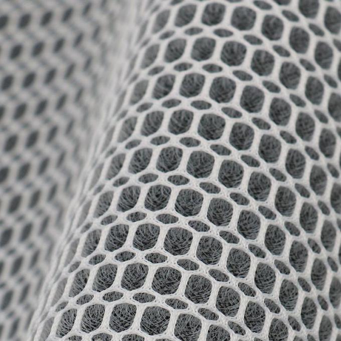 3mm Gri 3D Mesh Malzemesi % 100 Polyester Mesh Kumaş Nem emici 1