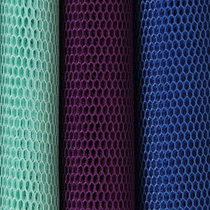 Hafıza 4mm 3D Mesh Malzemesi Polyester Mesh Kumaş Yüksek solunumlu 7