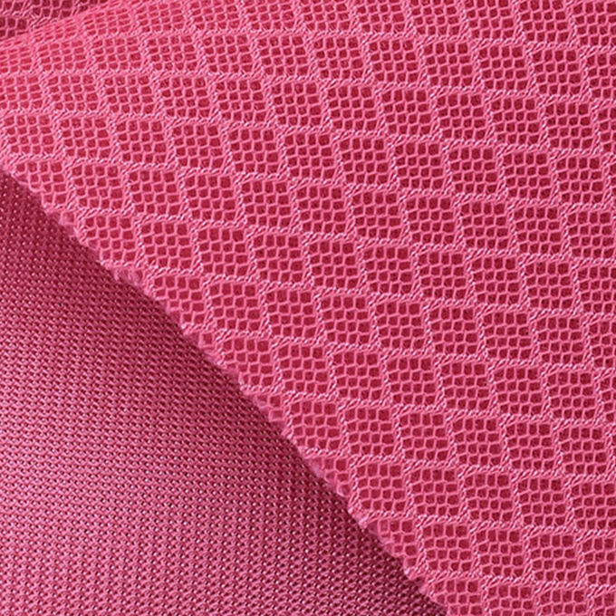 200×200 280gm 3D Spacer Mesh Polyester Atletik Mesh Kumaş Estetik Geliştirmek İçin 0