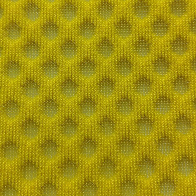 Nefes alıcı Airmesh Beyaz Polyester Mesh Kumaş Geri Dönüştürülmüş Polyester Mesh 430gsm 1